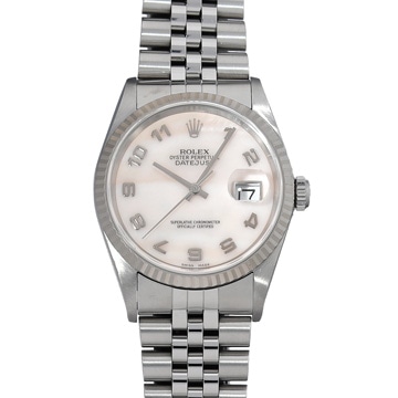 ロレックス デイトジャスト 16234NA ピンクシェル メンズ 時計 【中古】【wristwatch】