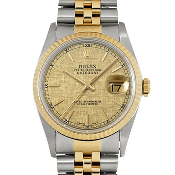 ロレックス デイトジャスト 16233 シャンパンモザイク メンズ 時計 【中古】【wristwatch】