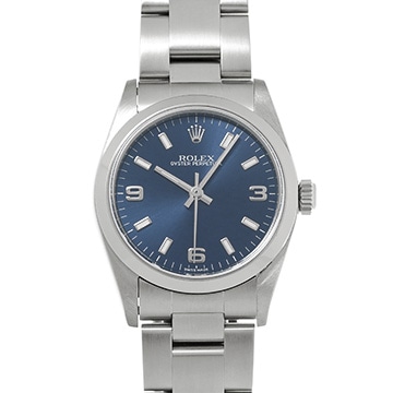 ロレックス オイスターパーペチュアル 77080 ブルー ユニセックス 時計 【中古】【wristwatch】