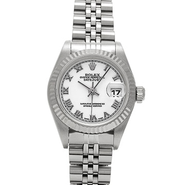 ロレックス デイトジャスト 69174 ホワイト レディース 時計 【中古】【wristwatch】