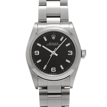 ロレックス オイスターパーペチュアル 77080 ブラック ユニセックス 時計 【中古】【wristwatch】