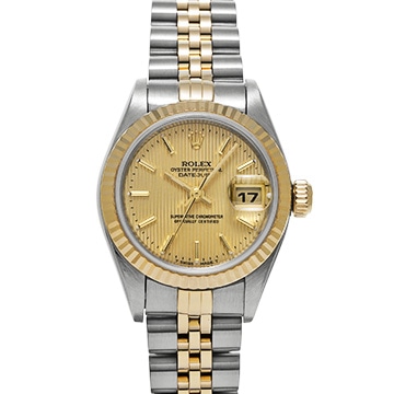 ロレックス デイトジャスト 26 79173 シャンパンタペストリー レディース 時計 【中古】【wristwatch】