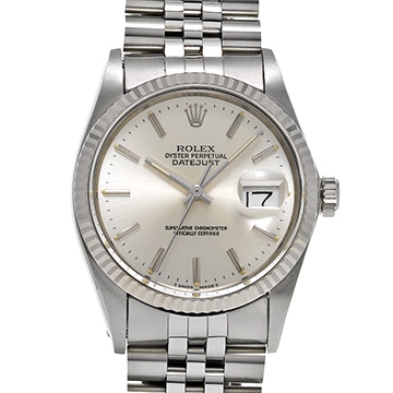 ロレックス デイトジャスト 36 16014 シルバー メンズ 時計 【中古】【wristwatch】