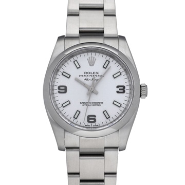 ロレックス エアキング 114200 ホワイト メンズ 時計 【中古】【wristwatch】