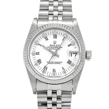 ロレックス デイトジャスト 68274 ホワイト ユニセックス 時計 【中古】【wristwatch】