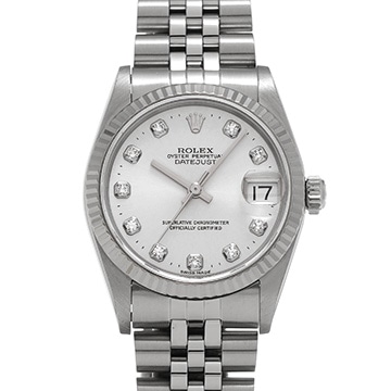 ロレックス デイトジャスト 68274G シルバー/ダイヤモンド ユニセックス 時計 【中古】【wristwatch】