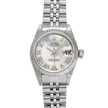 ロレックス デイトジャスト 69174NA ピンクシェル レディース 時計 【中古】【wristwatch】