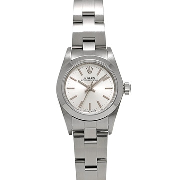 ロレックス オイスターパーペチュアル 76080 シルバー レディース 時計 【中古】【wristwatch】