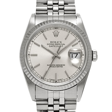 ロレックス デイトジャスト 16234 シルバー メンズ 時計 【中古】【wristwatch】