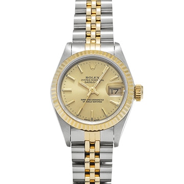 ロレックス デイトジャスト 69173 シャンパン レディース 時計 【中古】【wristwatch】