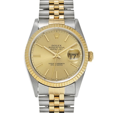 ロレックス デイトジャスト 16233 シャンパン メンズ 時計 【中古】【wristwatch】