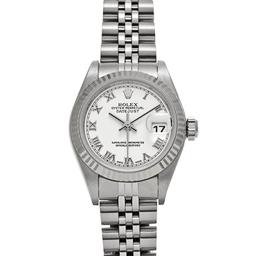 ロレックス デイトジャスト 79174 ホワイト レディース 時計 【中古】【wristwatch】