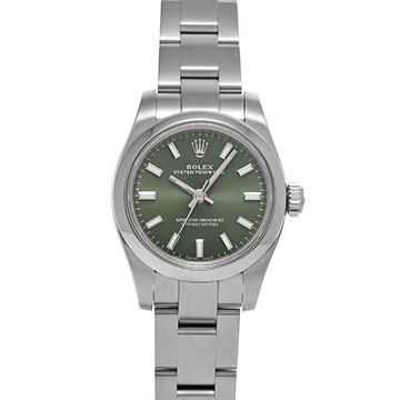 ロレックス オイスターパーペチュアル 176200 オリーブグリーン レディース 時計 【中古】【wristwatch】