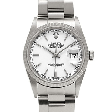 ロレックス デイトジャスト 16220 ホワイト メンズ 時計 【中古】【wristwatch】