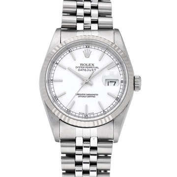 ロレックス デイトジャスト 16234 ホワイト メンズ 時計 【中古】【wristwatch】