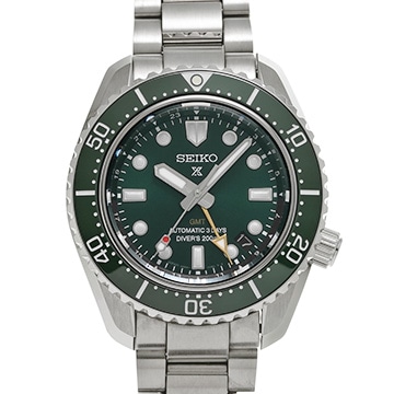 セイコー プロスペックス ダイバースキューバ 1968 メカニカルダイバーズ 現代デザイン GMT SBEJ009 グリーン メンズ 時計 【中古】【wristwatch】