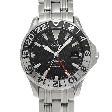 オメガ シーマスター 300 GMT 50th 2534.50 ブラック メンズ 時計 【中古】【wristwatch】