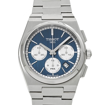 ティソ ピーアールエックス オートマティック クロノグラフ T137.427.11.041.00 ブルー メンズ 時計 【中古】【wristwatch】