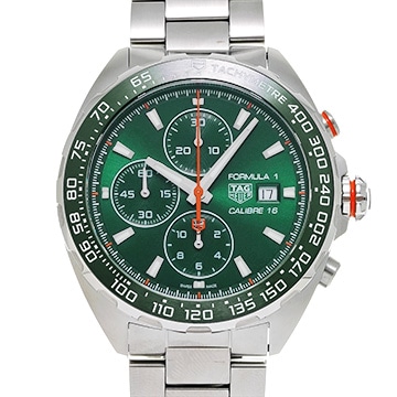 タグ ホイヤー フォーミュラ1 キャリバー16 クロノグラフ CAZ201H.BA0876 グリーン メンズ 時計 【中古】【wristwatch】