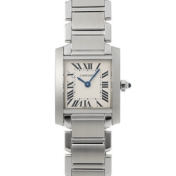 カルティエ タンクフランセーズ SM　 W51008Q3 シルバー レディース 時計 【中古】【wristwatch】