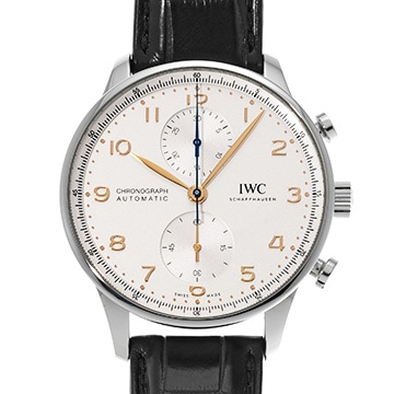 IWC ポルトギーゼ クロノグラフ IW371604 シルバー メンズ 時計 【中古】【wristwatch】