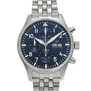 IWC パイロットウォッチ クロノグラフ IW378004 ブルー メンズ 時計 【中古】【wristwatch】