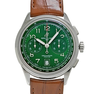 ブライトリング プレミエ B01 クロノグラフ 42 AB0145371L1P1 グリーン メンズ 時計 【中古】【wristwatch】