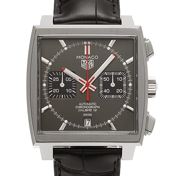 タグ ホイヤー モナコ キャリバー12 クロノグラフ ファイナルエディション CAW211J.FC6476 グレー/ブラック メンズ 時計 【中古】【wristwatch】