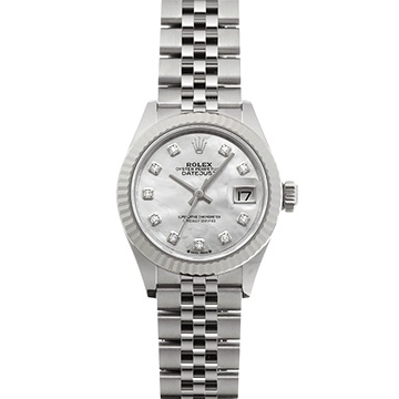 ロレックス レディ デイトジャスト 28 279174NG ホワイトシェル/ダイヤモンド レディース 時計 【新品】【wristwatch】