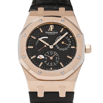 オーデマ ピゲ ロイヤルオーク デュアルタイム 26120OR.OO.D002CR.01 ブラック メンズ 時計 【中古】【wristwatch】
