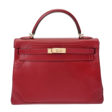 エルメス ケリー 32 ギリーズ 内縫い ルージュヴィフ ヴォースイフト レディース バッグ 【中古】【bag】
