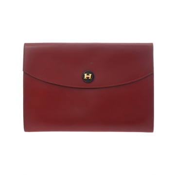 エルメス ポシェットトリオ ルージュアッシュ ボックスカーフ ユニセックス バッグ 【中古】【bag】