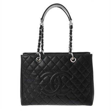 シャネル マトラッセ GST ブラック A50995 キャビアスキン レディース バッグ 【中古】【bag】