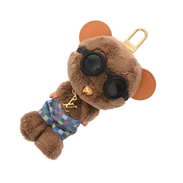 ルイ ヴィトン バッグチャーム LV ルイ ベア ブルー M03178 フェイクファー ユニセックス 【中古】【other】