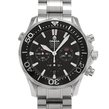 オメガ シーマスター 300 クロノグラフ 2594.52 ブラック メンズ 時計 【中古】【wristwatch】
