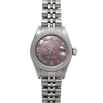 ロレックス デイトジャスト 79174NR ブラックシェル レディース 時計 【中古】【wristwatch】