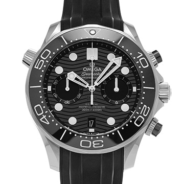 オメガ シーマスター ダイバー300 コーアクシャル マスタークロノメーター クロノグラフ 210.32.44.51.01.001 ブラック メンズ 時計 【中古】【wristwatch】