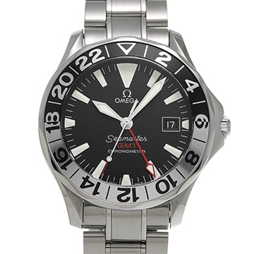 オメガ シーマスター 300 GMT 50th 2534.50 ブラック メンズ 時計 【中古】【wristwatch】