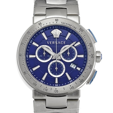 ヴェルサーチ ミスティック スポーツ クロノグラフ VFG120015 ブルー メンズ 時計 【中古】【wristwatch】