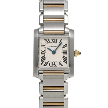 カルティエ タンク フランセーズ SM W51007Q4 シルバー レディース 時計 【中古】【wristwatch】
