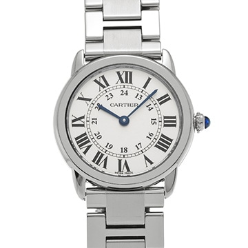 カルティエ ロンドソロ ドゥ カルティエ SM W6701004 シルバー レディース 時計 【中古】【wristwatch】