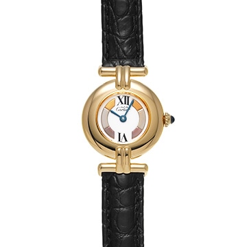 カルティエ マスト コリゼ  ヴェルメイユ SM W1006654 ホワイト レディース 時計 【中古】【wristwatch】