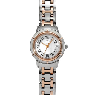 エルメス クリッパー クラシック CP1.221 ホワイトシェル レディース 時計 【中古】【wristwatch】