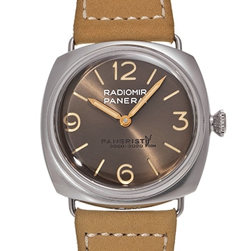 パネライ ラジオミール ヴェンティ パネリスティ 20th PAM02020 ブラウン メンズ 時計 【中古】【wristwatch】