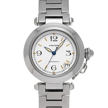 カルティエ パシャC W31015M7 ホワイト ユニセックス 時計 【中古】【wristwatch】