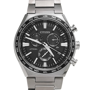 シチズン アテッサ ACT Line エコ・ドライブ CB5966-69E ブラック メンズ 時計 【中古】【wristwatch】