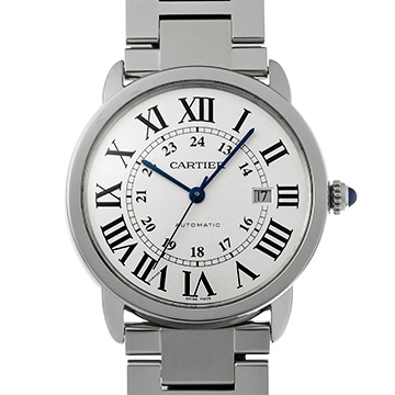 カルティエ ロンドソロ ドゥ カルティエ 42mm W6701011 シルバー メンズ 時計 【中古】【wristwatch】