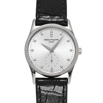 パテック フィリップ カラトラバ 3796G-018 シルバー/ダイヤモンド ユニセックス 時計 【中古】【wristwatch】