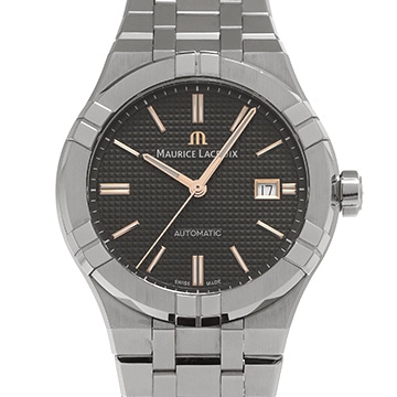 モーリス ラクロア アイコン オートマティック AI6008-SS002-331-1 ブラック メンズ 時計 【中古】【wristwatch】