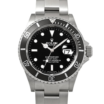 ロレックス サブマリーナ デイト 16610 ブラック メンズ 時計 【中古】【wristwatch】